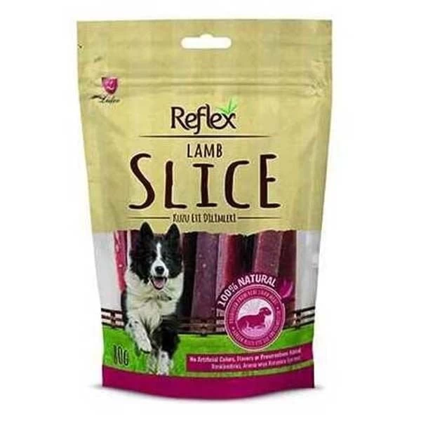 Reflex Slice Kuzulu Çubuk Doğal Köpek Ödül Maması 80 Gr