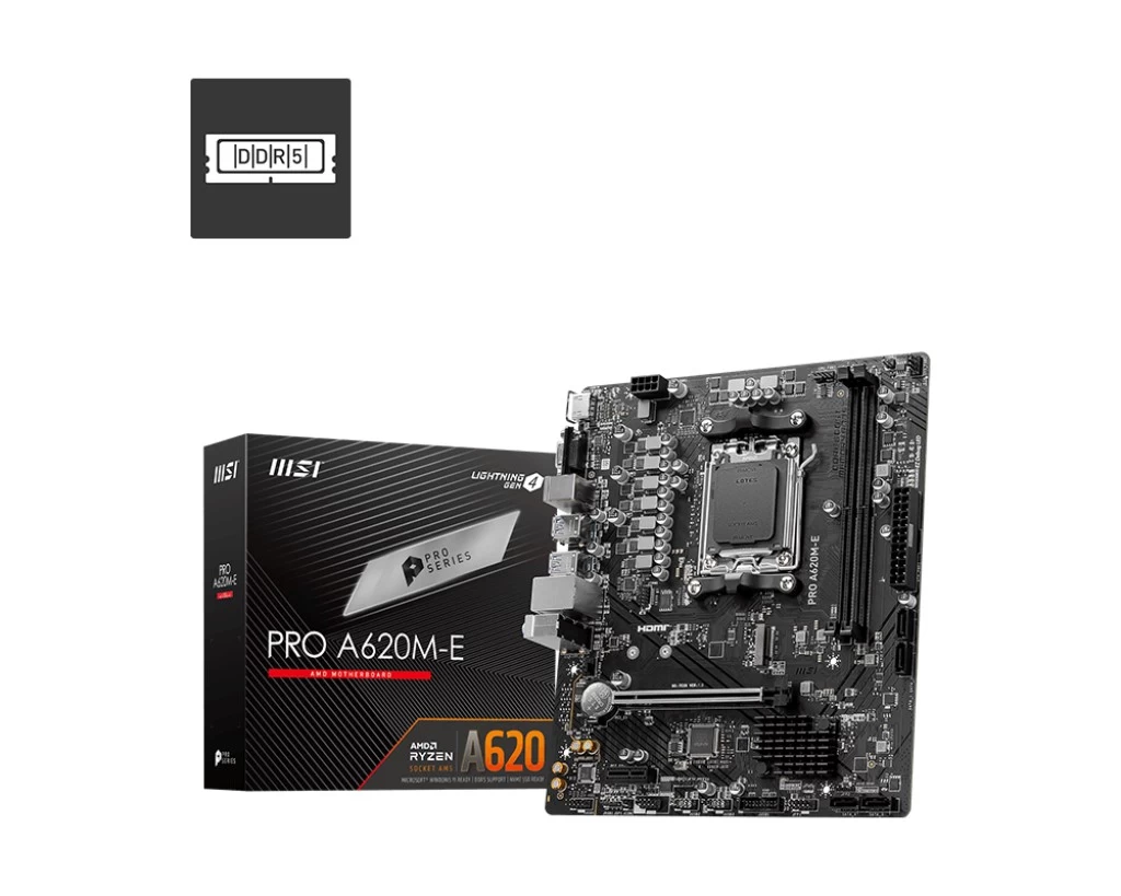 Msi Pro A620m-e 6400mhz(oc) M.2 Hdmi Vga Matx Am5