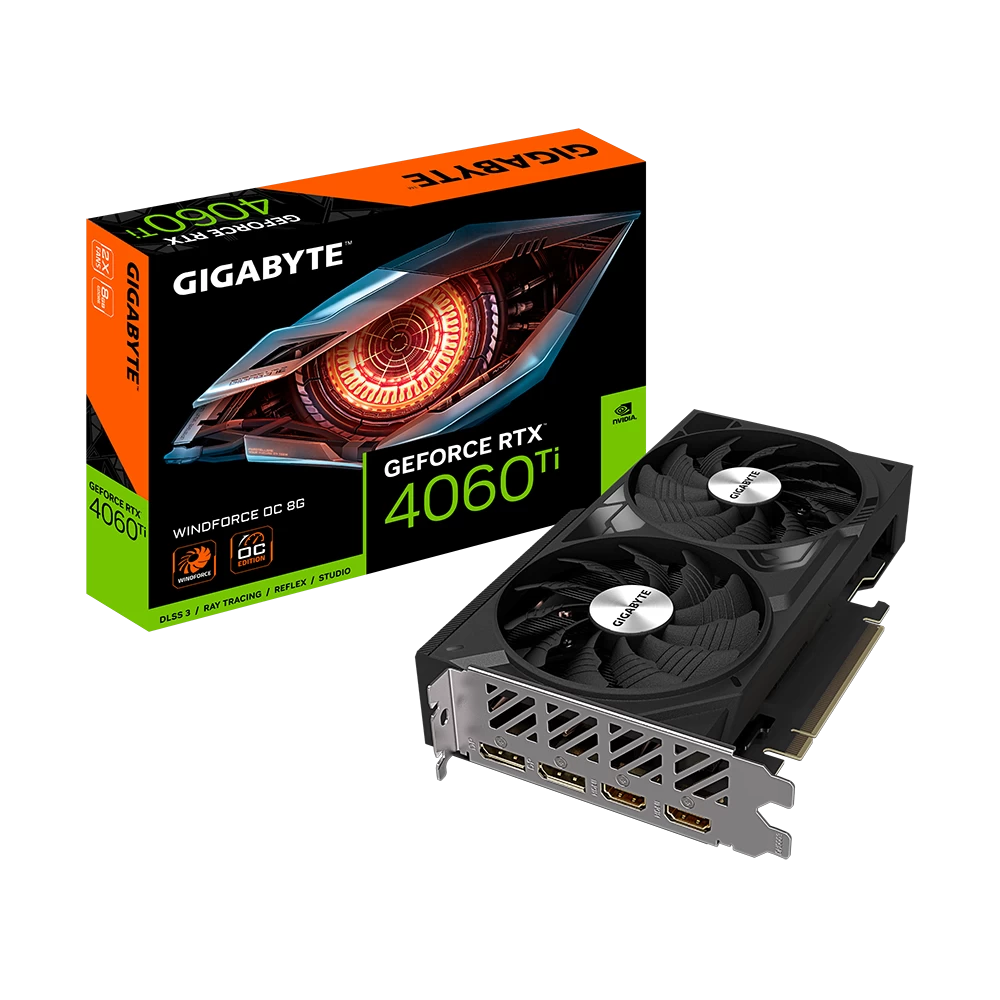 Gigabyte Gv-n406twf2oc-8gd Rtx4060tİ 8gb Gddr6 Hdmi Dp 128bİt