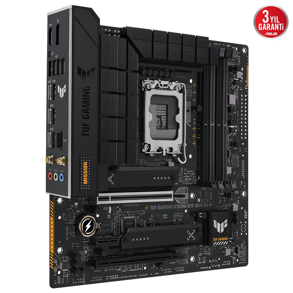 Asus Tuf Gaming B760m-btf Wifi D4 5333 M.2 Hdmi Dp 1700p Matx