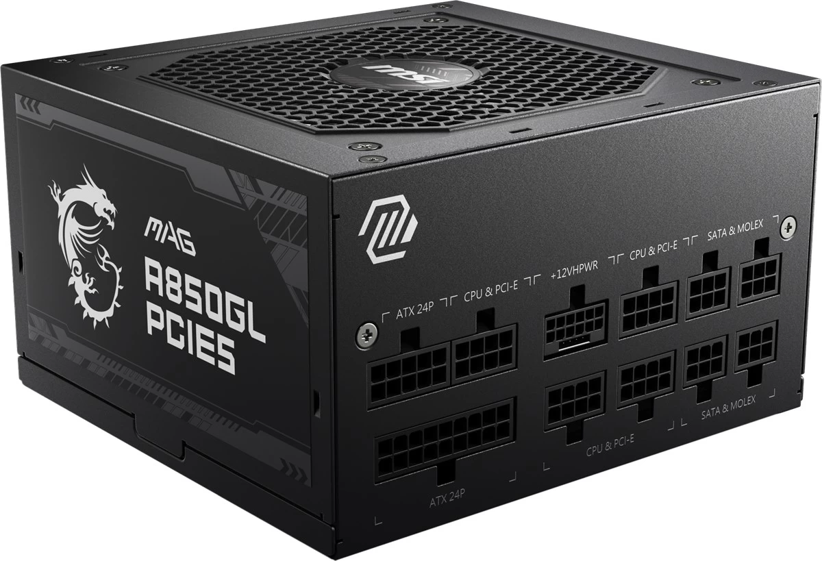 Msi Mag A850gl Pcie5 850w 80+ Gold Psu