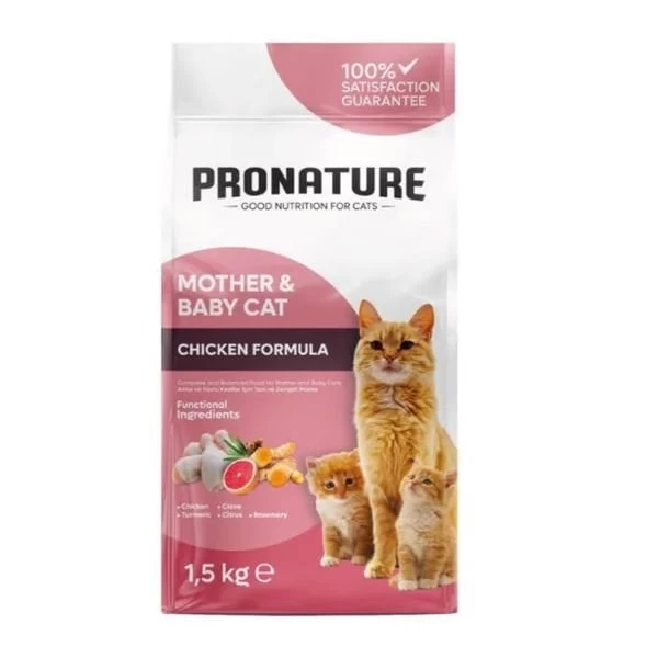 Pronature Motherbaby Cat Tavuklu Anne Ve Yavru Kedi Maması 1.5 Kg