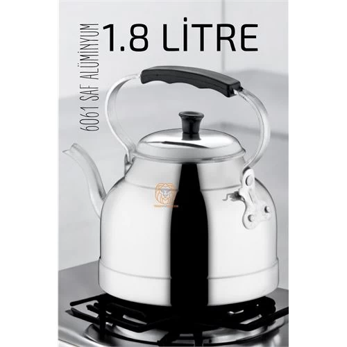 Modacar Alüminyum Çaydanlık 1.8 Litre Üstten Tutmalı Klasik Demlik