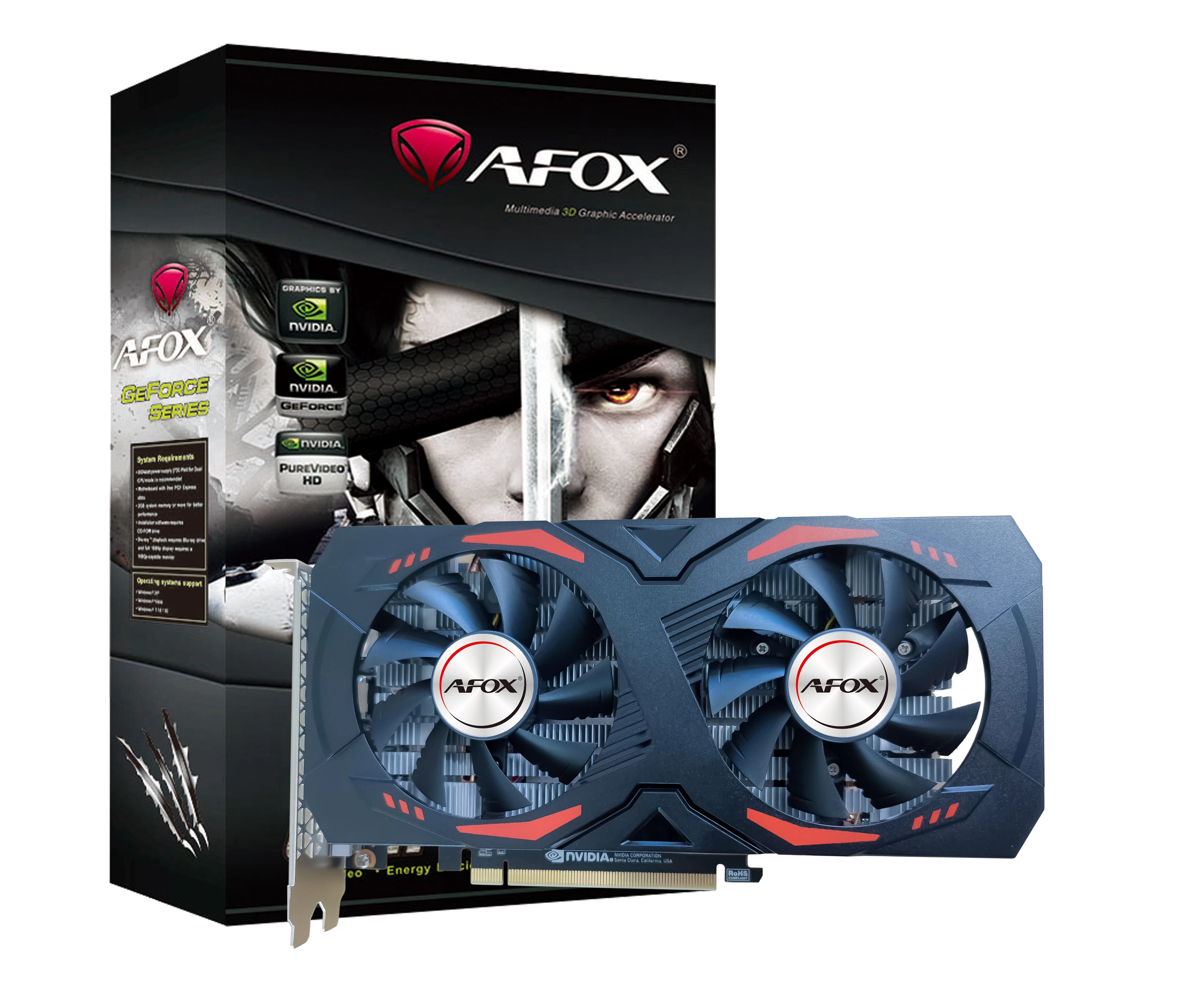 Afox Geforce Gtx1660 Ti 6gb Gddr6 192bit (af1660ti-6144d6h4)