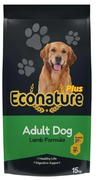 Econature Plus Kuzu Etli Yetişkin Köpek Maması 15 Kg