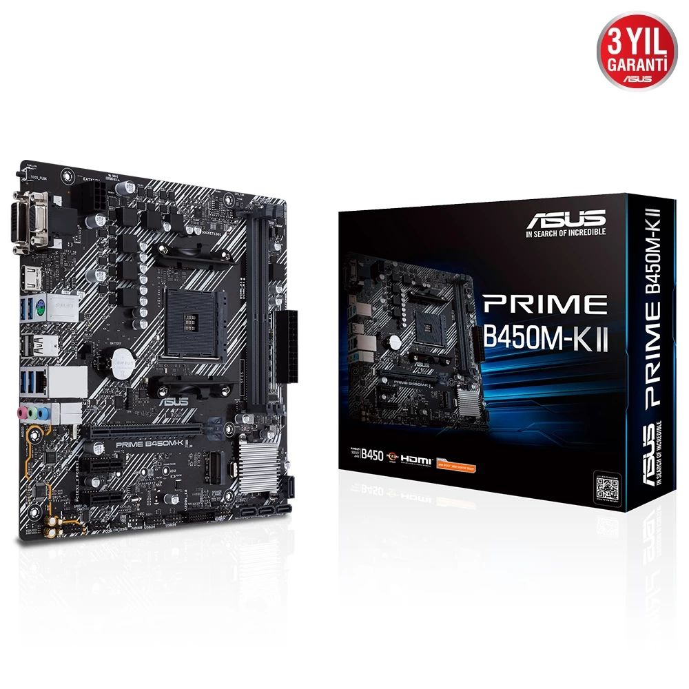 Asus Prime B450m-k Ii 4400 Ddr4 Dvi Vga M2 Am4