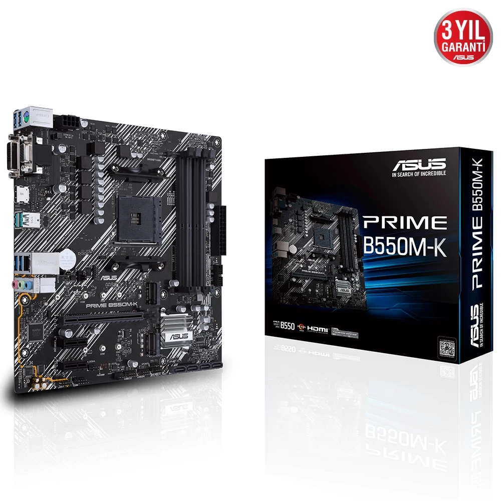 Asus Prime B550m-k Ddr4 4600(o.c)/2133mhz Matx Am4