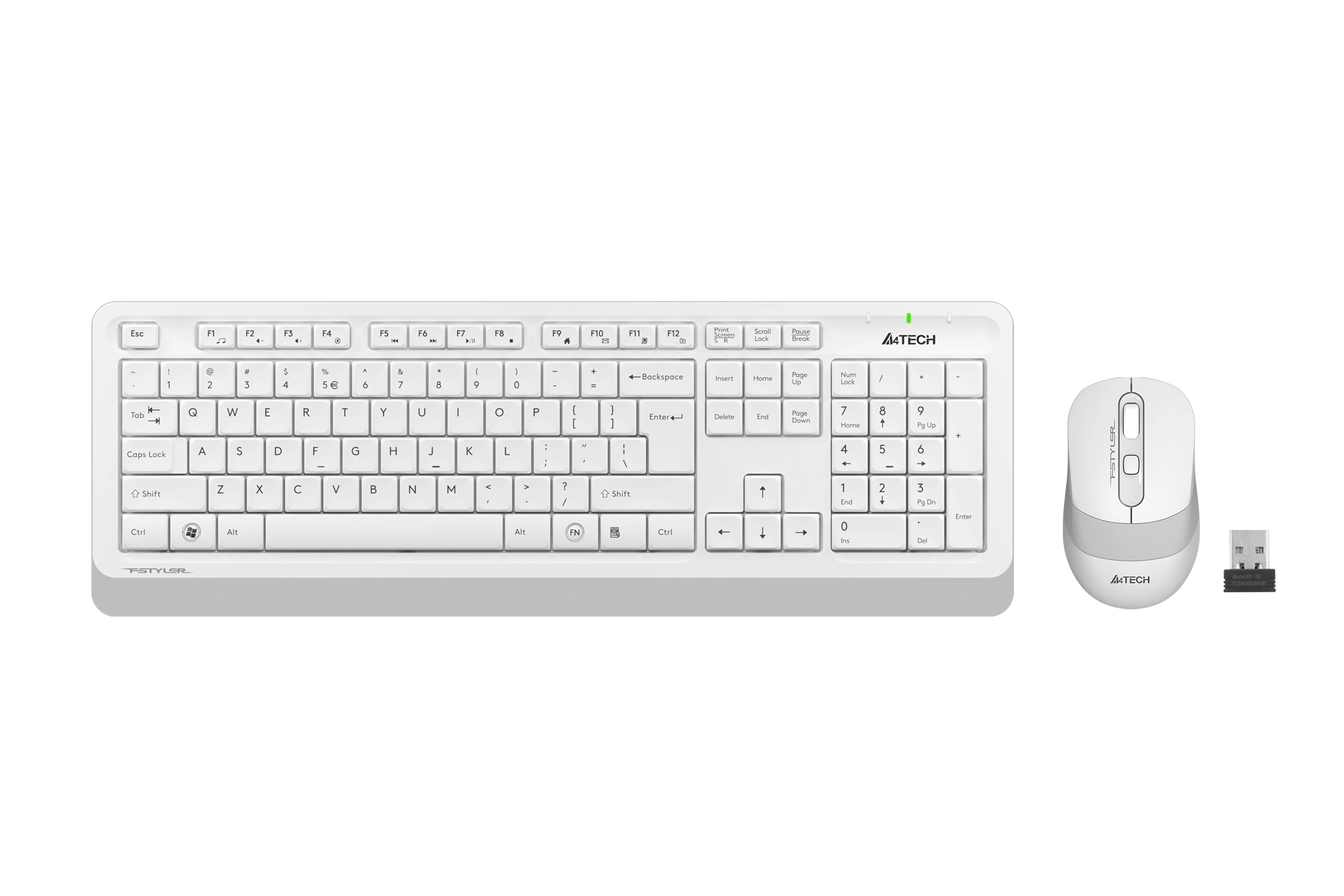 A4 Tech Fg1010 Q 2.4 Ghz Usb Beyaz Klavye+mouse Kablosuz Set
