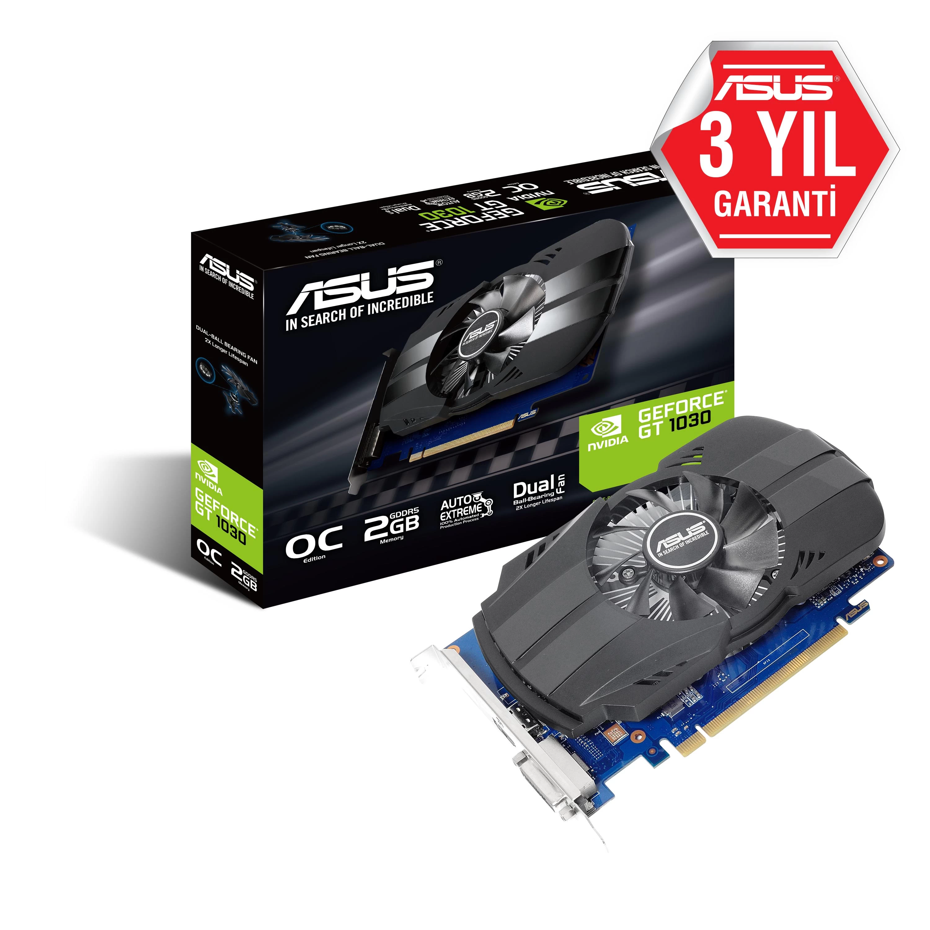 Asus Ph-gt1030-o2g 2gb Ddr5 64bit Hdmi/dvi