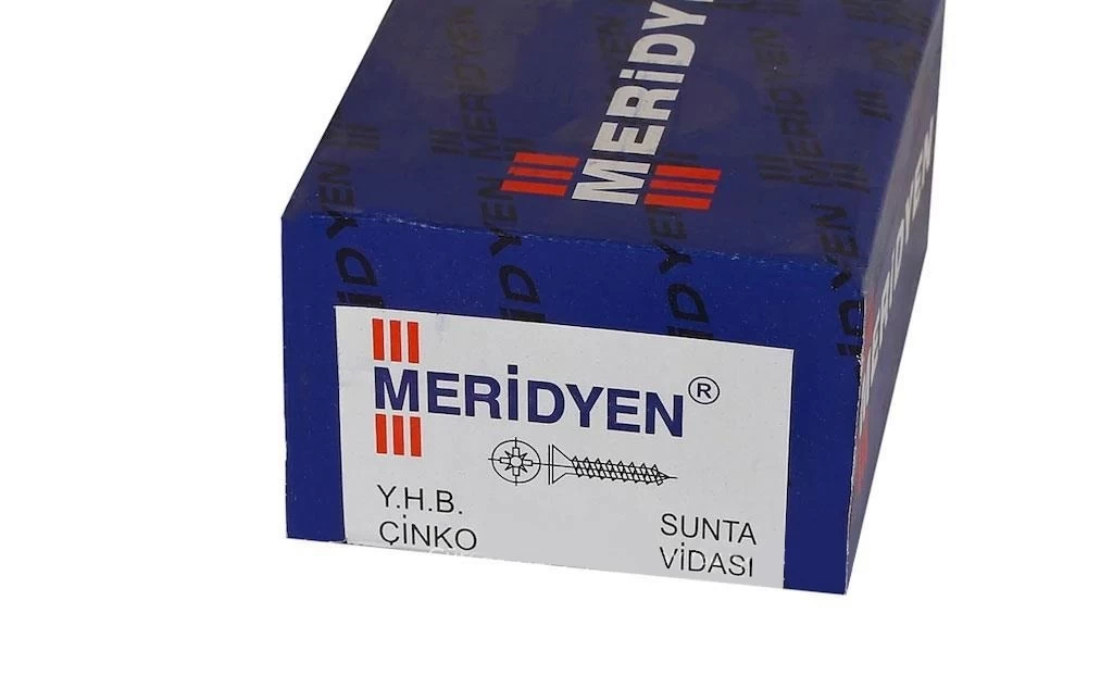 Merİdyen 3,5*50 Sİyah Sunta Vİdasi (500 Adet) Paket