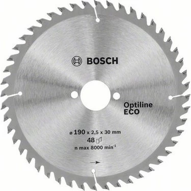 Bosch Optİlİne Eco 190*30mm 48 DİŞ Testere (2608644614)