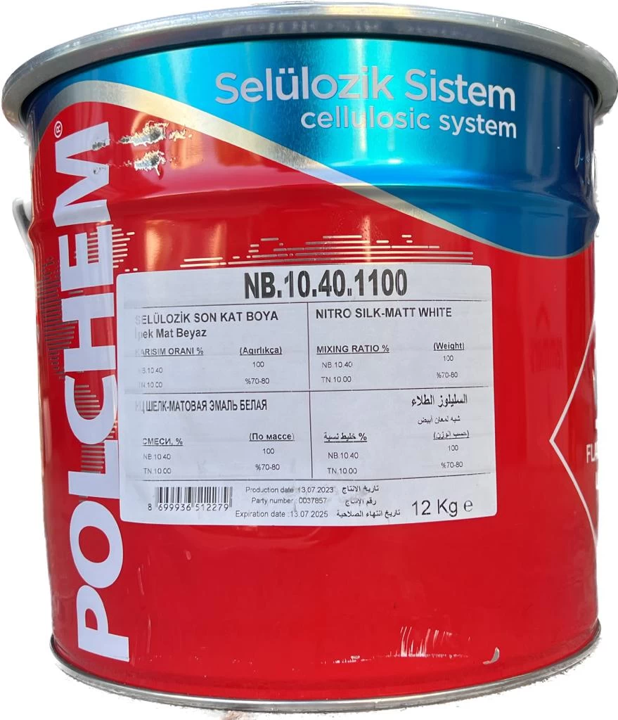 Polchem Nb10.40 Sell. İpek Mat Beyaz Boya 12 Kg