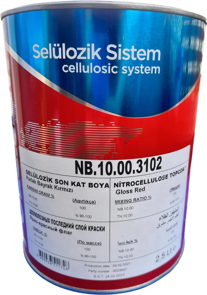 Polchem Nb10 Sell. Bayrak Kirmizi 2,5 Lt