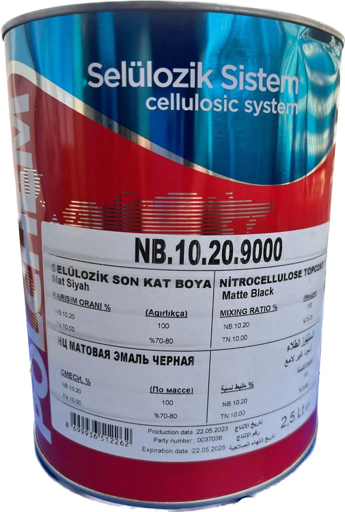 Polchem Nb10.20 Sell. Mat Sİyah Boya 2,5 Lt