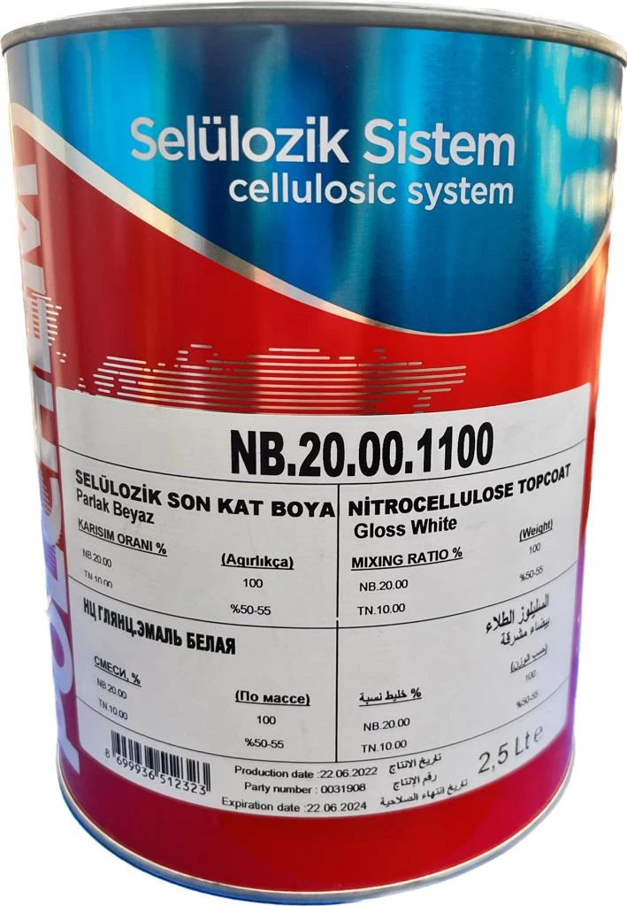 Polchem Nb20 Sell. Parlak Beyaz Boya 2,5 Lt