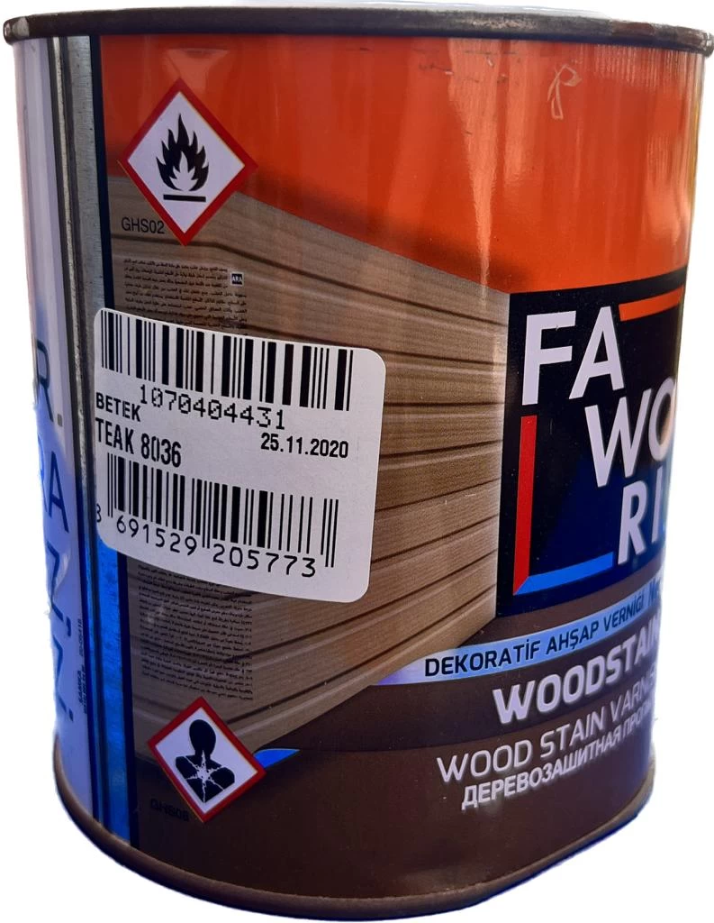 Faworİ Wood Stain Teak 0,75 Lt