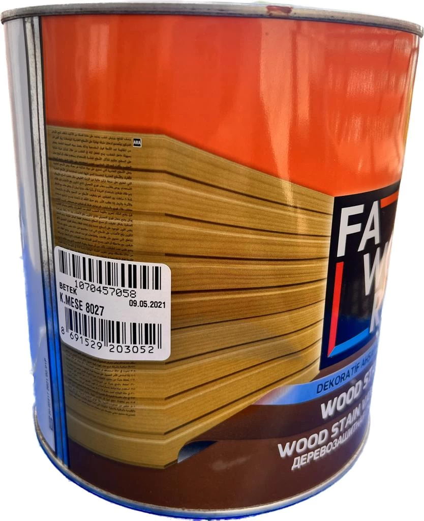 Faworİ Wood Stain Koyu MeŞe 2,5 Lt