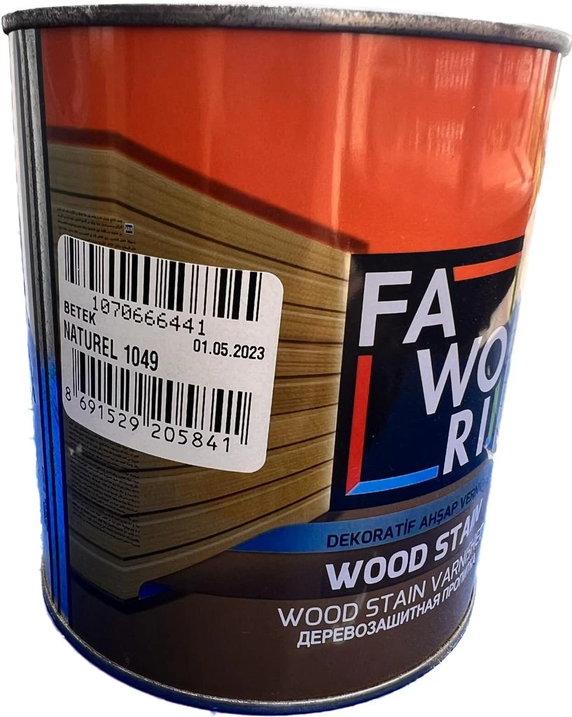 Faworİ Wood Stain Naturel 0,75 Lt