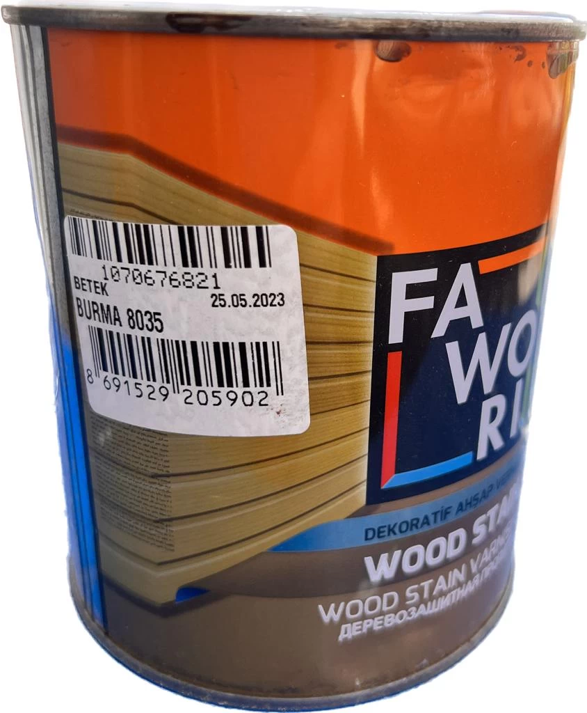 Faworİ Wood Stain Burma 0,75 Lt