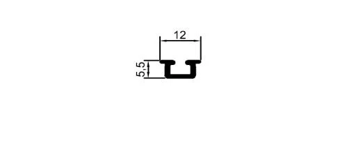 Sr-1734 C Teklİ GÖmme Alt-Üst Ray 3 Mt