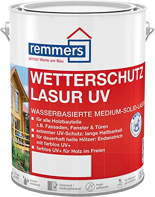 Remmers Wetterschutz Lasur Uv Kestane 5 Lt