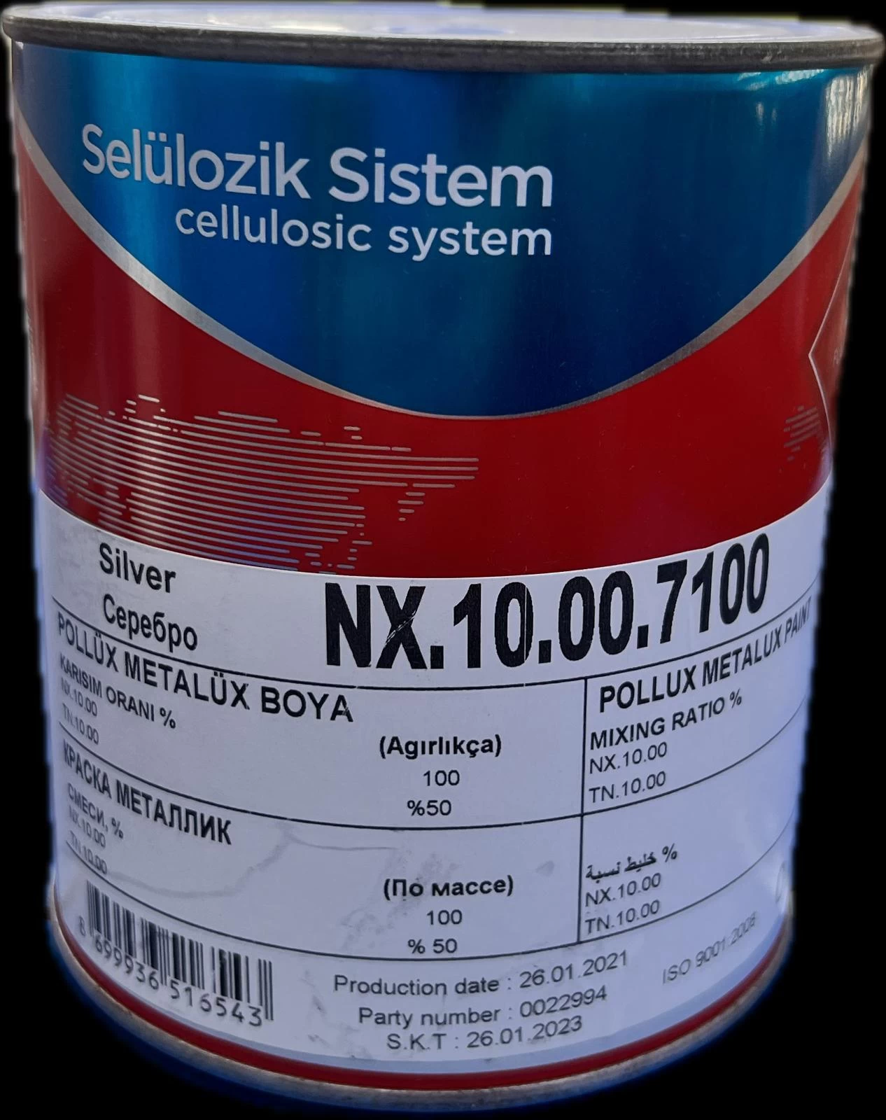 Polchem Nx10.00.7100 MetalÜx Sİlver 2,5 Lt