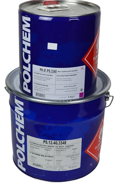 Polchem Ps12.40 PolİÜretan İpekmat Vernİk 10 Lt