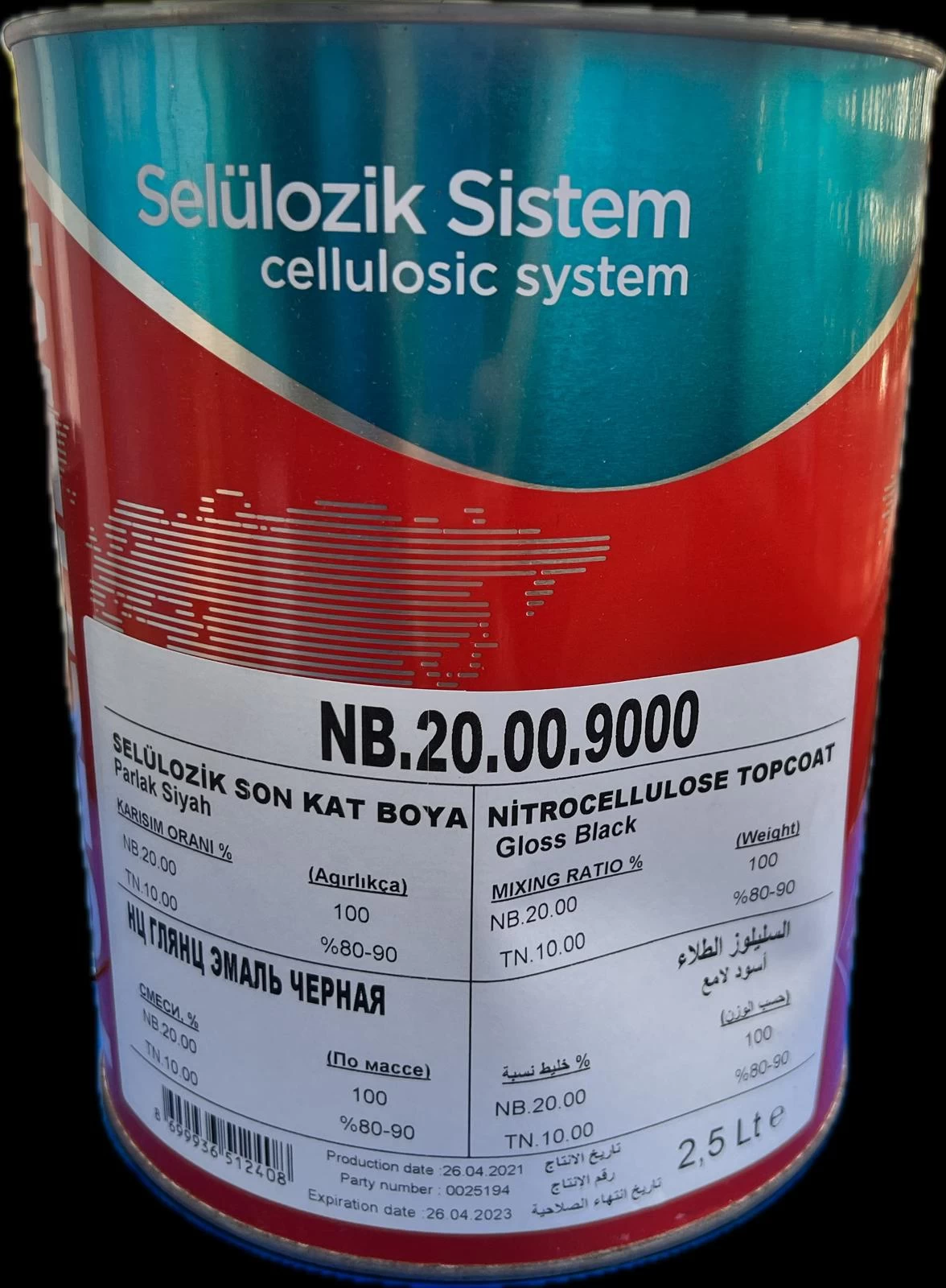 Polchem Nb10 Sell. Sİyah Boya 2,5 Lt