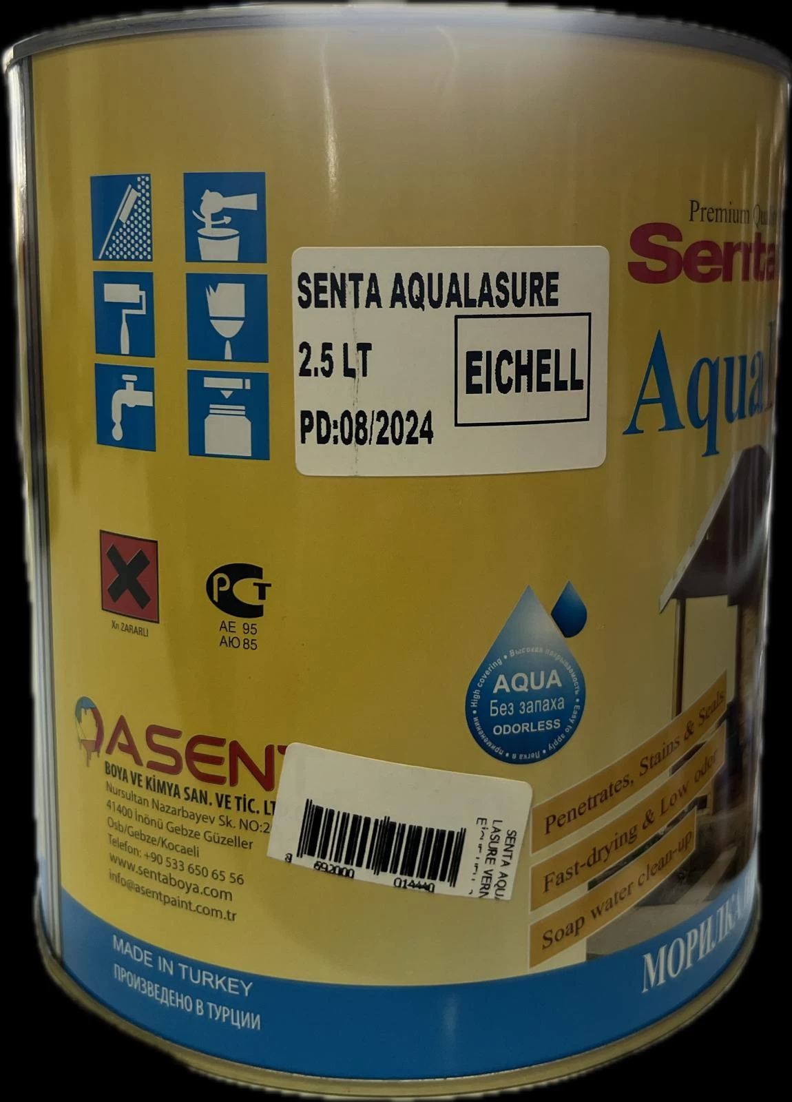 Senta Aqua Lasure Vernİk Eİche Hell 2,5 L