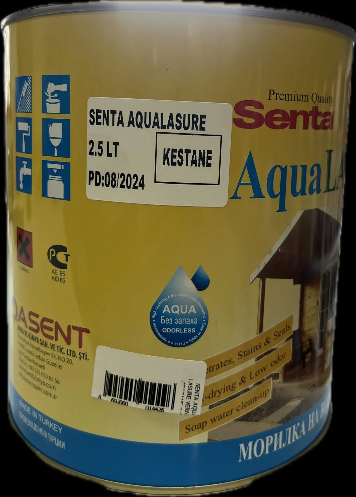 Senta Aqua Lasure Vernİk Kestane 2,5 L