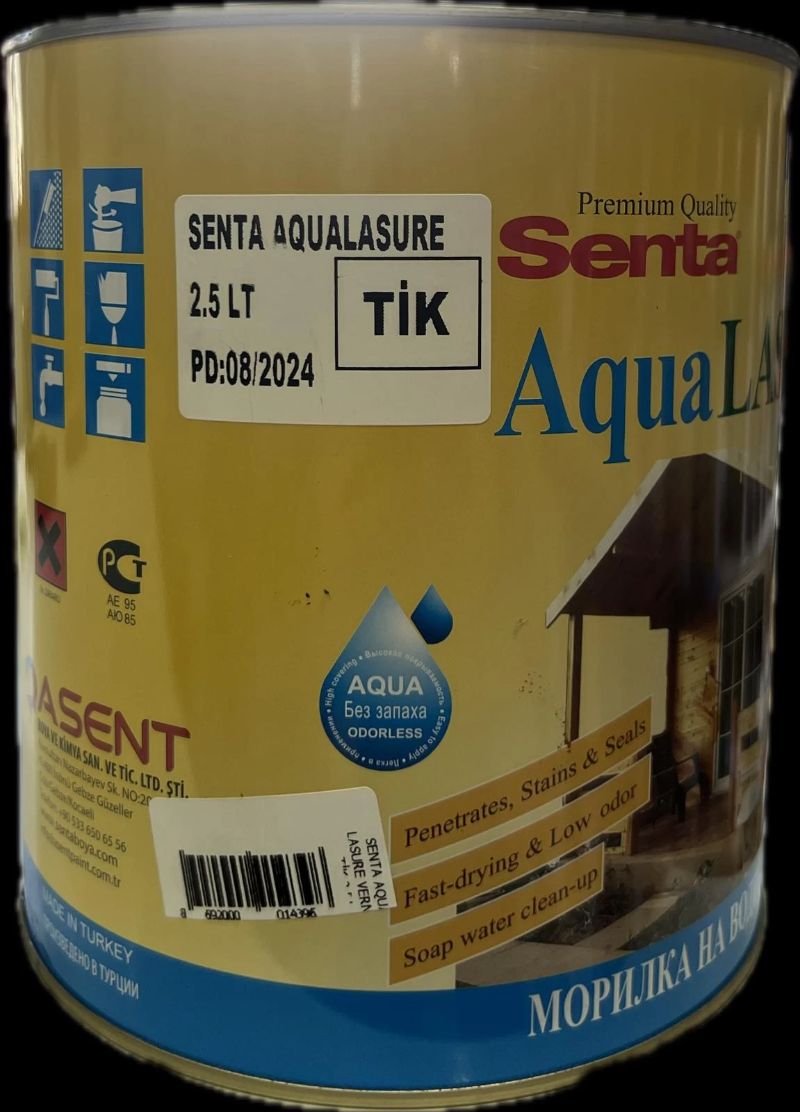 Senta Aqua Lasure Vernİk Tİk 2,5 L