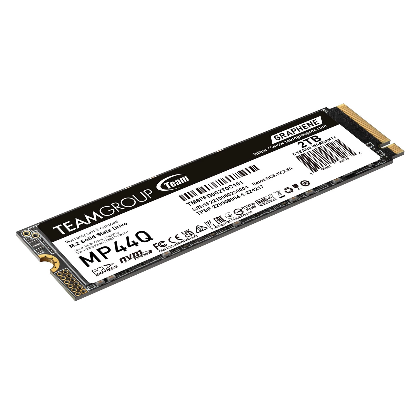 Team Mp44q 2tb Gen4x4 7400/6500mb/s Nvme Pcie M.2 Ssd Disk (tm8ffd002t0c101)