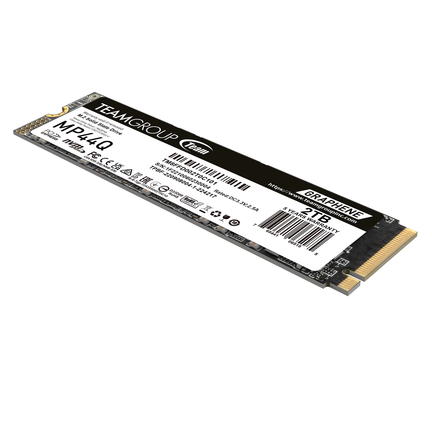 Team Mp44q 2tb Gen4x4 7400/6500mb/s Nvme Pcie M.2 Ssd Disk (tm8ffd002t0c101)