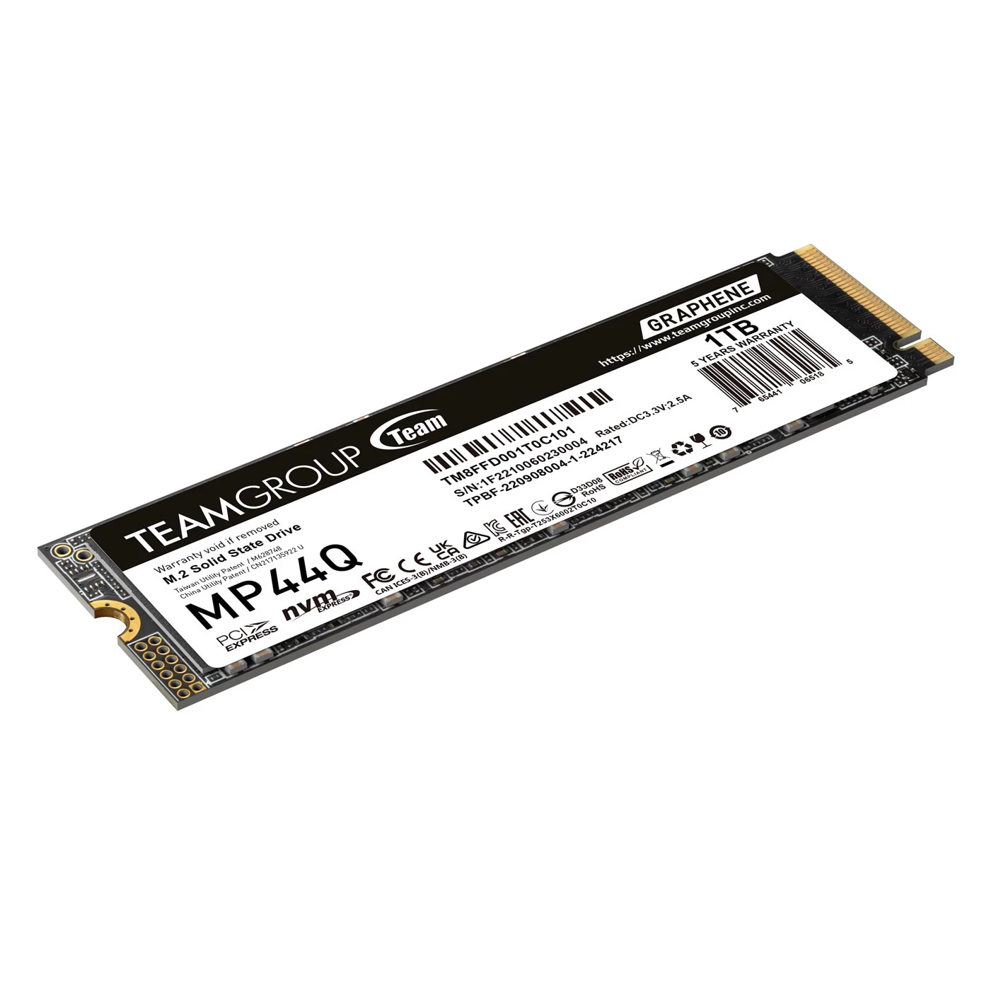 Team Mp44q 1tb Gen4x4 7400/6200mb/s Nvme Pcie M.2 Ssd Disk (tm8ffd001t0c101)