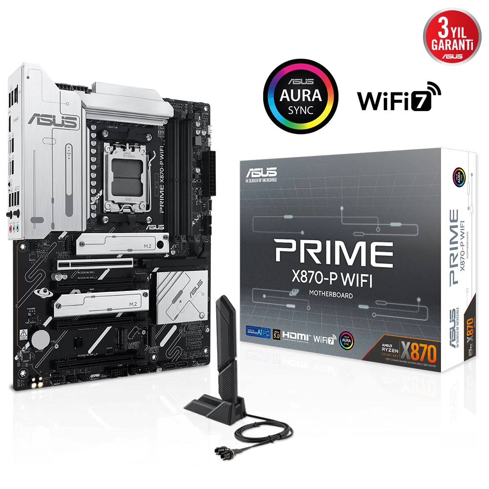 Asus Prime X870-p Wifi Amd X870 Soket Am5 Ddr5 800