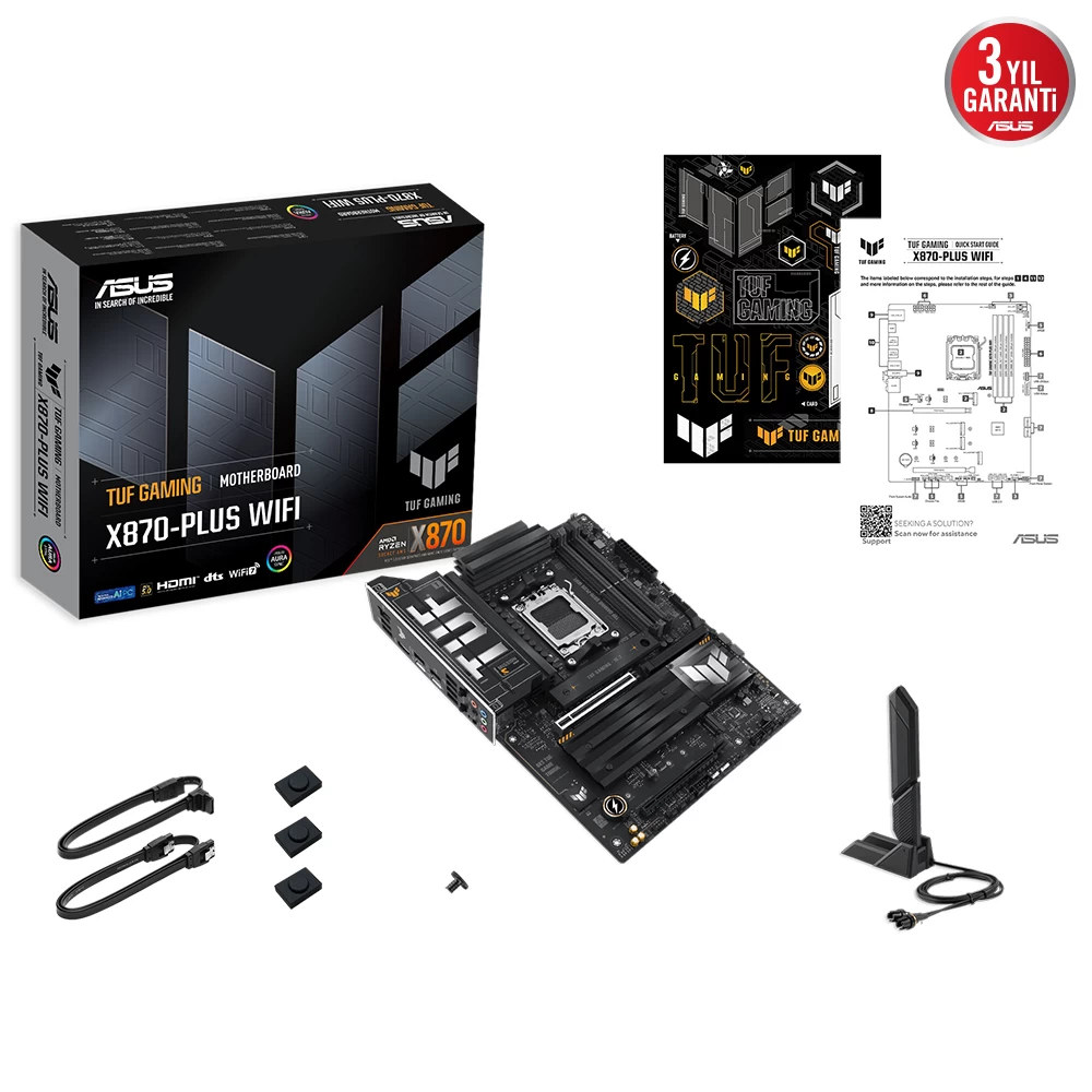 Asus Tuf Gaming X870-plus Wifi Amd Am5 Ddr5 Atx