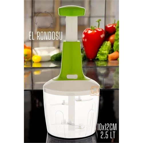 Modacar Pratik El Rondosu Üstten Basmalı 5 Bıçaklı 1 Lİtre 10x12 Cm