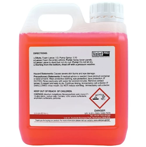 Valet Pro Snow Foam Combo 2 - Köpüklü Yıkama Şampuanı 1 Lt