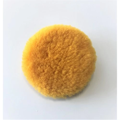 Lambswool Polishing Pad 160mm - Sarı Eco Yün Pasta Keçesi