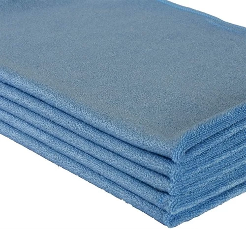 Temizlik Madeni Mikrofiber Kadife Dokulu Oto Kurulama Bezi Mavi 50 X 70 Cm