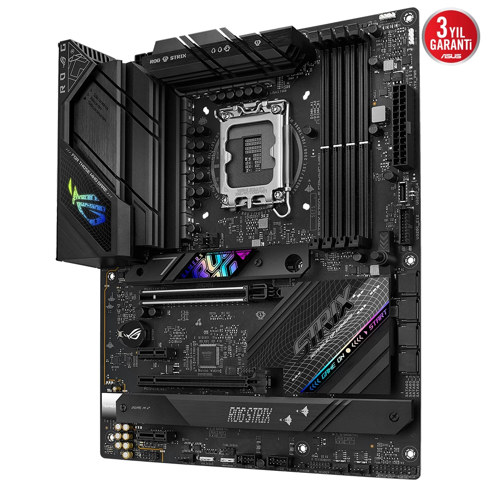 Asus Rog Strix B760-f Gaming Wifi Ddr5 Dp Hdmi 3xm2 Usb3.2 Wifi Bt Rgb Lan Atx 1700p