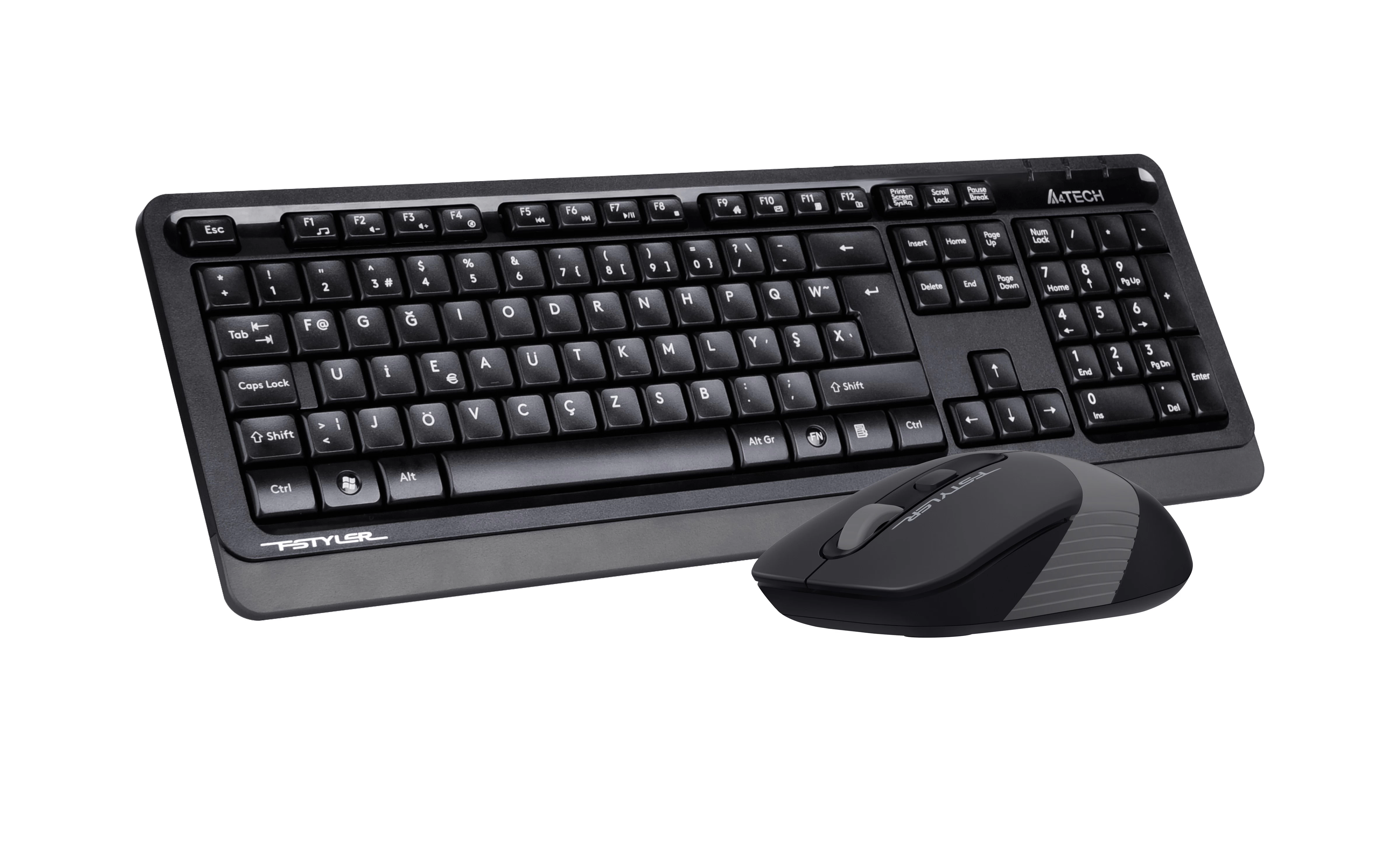 A4 Tech Fg1010 F Usb Grİ Klavye+mouse Kablosuz Set