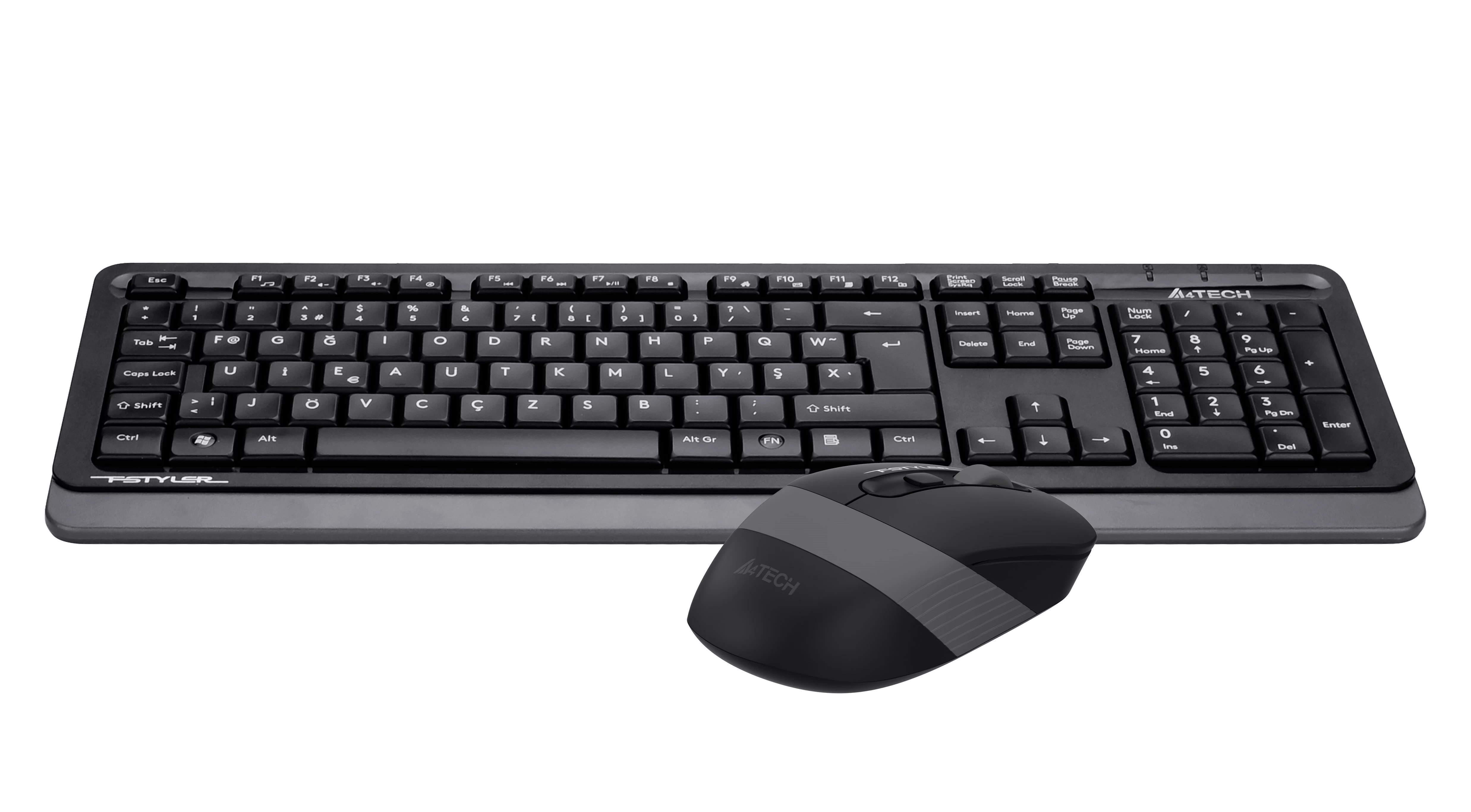 A4 Tech Fg1010 F Usb Grİ Klavye+mouse Kablosuz Set