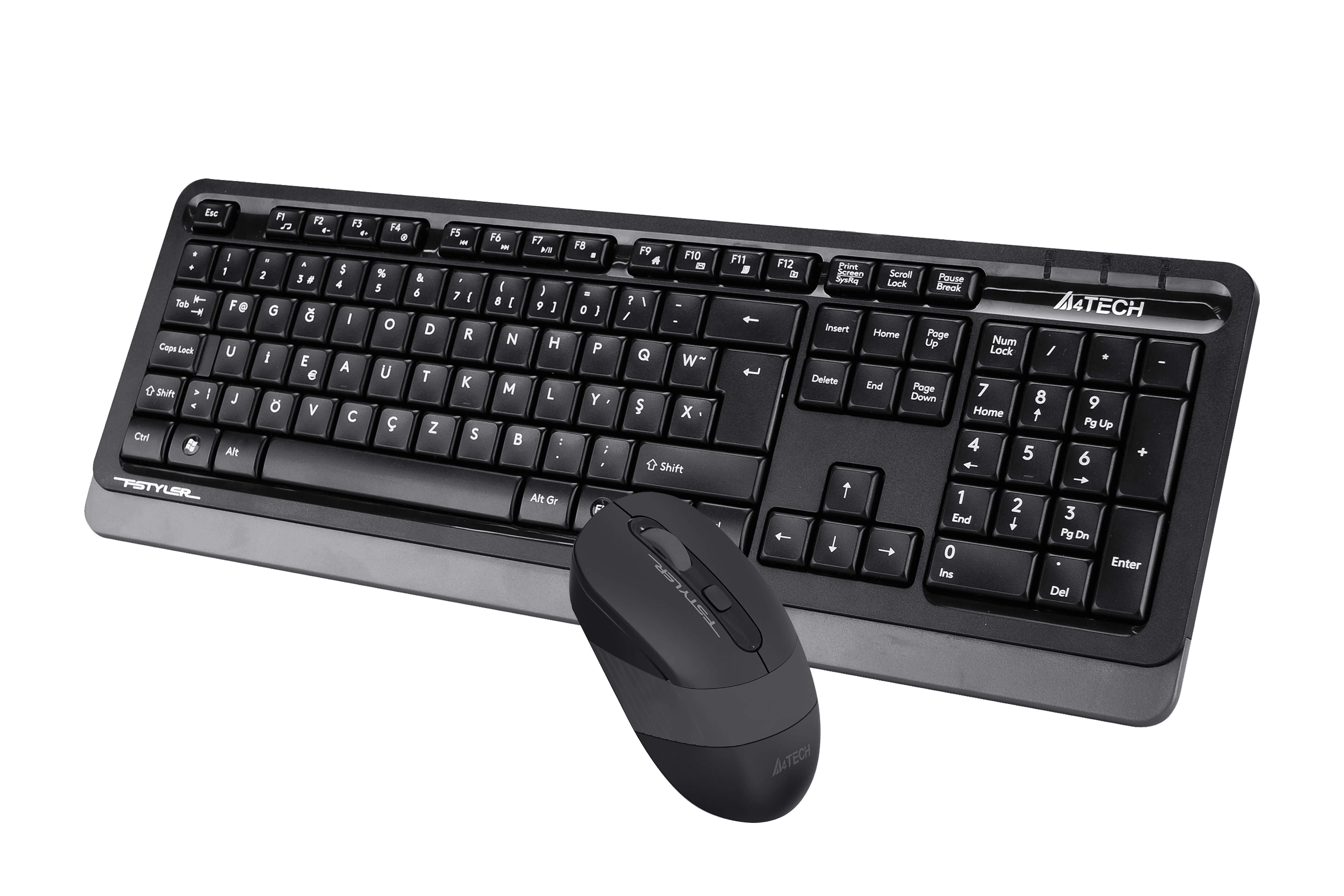 A4 Tech Fg1010 F Usb Grİ Klavye+mouse Kablosuz Set