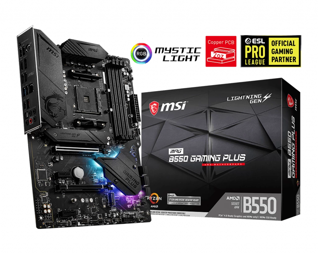 Msi Mpg B550 Gaming Plus Ddr4 4400(oc)mhz Atx Am4