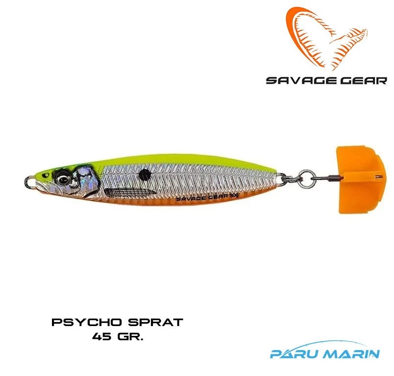 Savage Gear Psycho Sprat 45gr. Suni Yem Lemon Back Flash