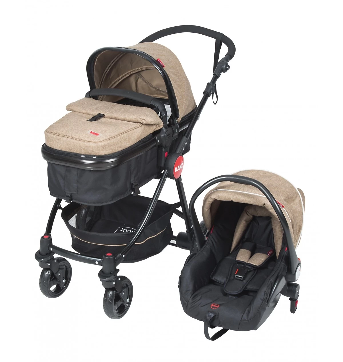 Kanz Kz4010 Cameron Travel Sistem Bebek Arabası - Bej