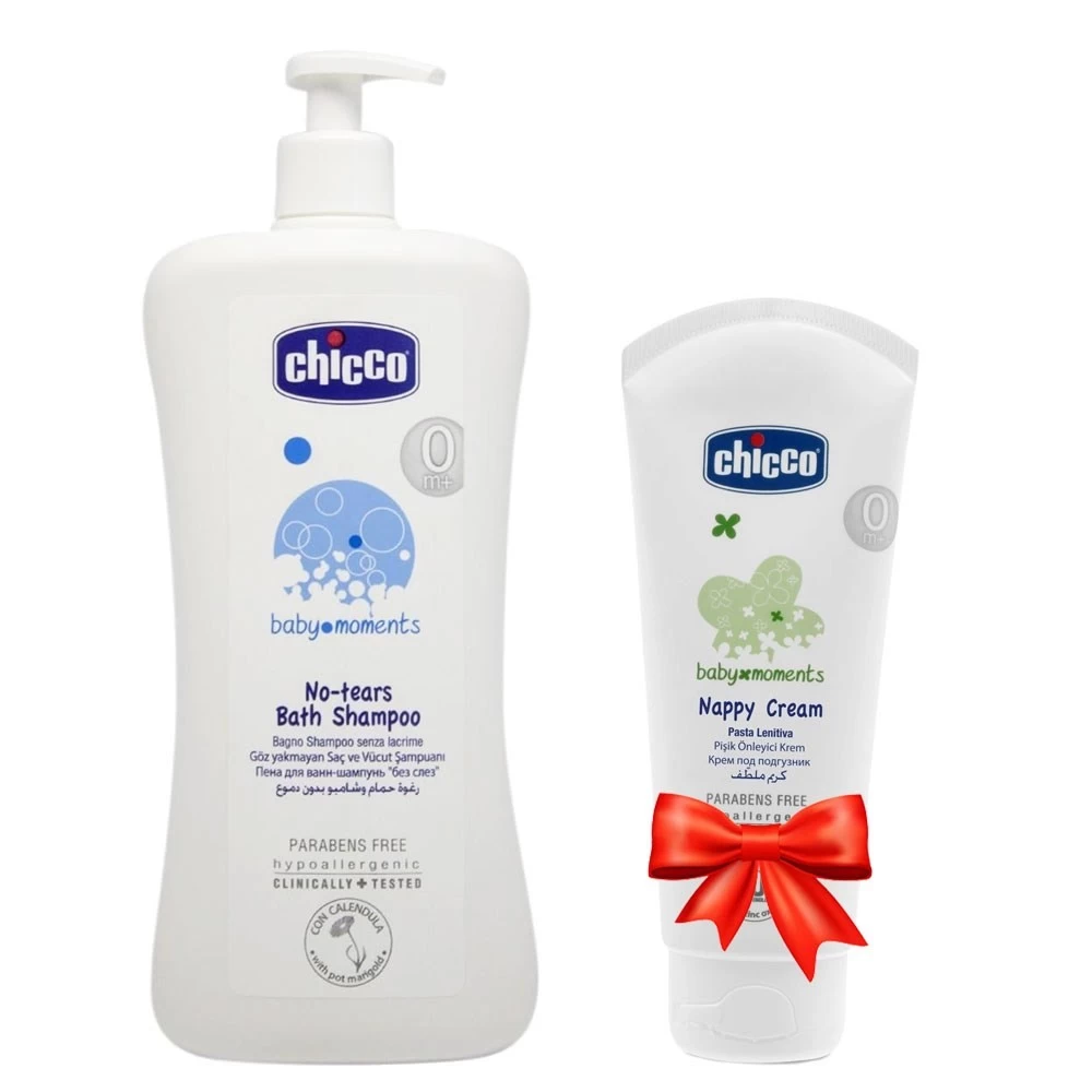 Chicco Göz Yakmayan Saç Ve Vücut Şampuanı 750ml + Chicco Pişik Önleyici Krem 100ml