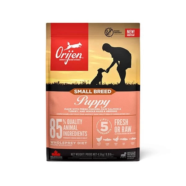 Orijen Puppy Small Breed Tavuk Somon Ve Hindi Etli Küçük Irk Yavru Köpek Maması 4.5 Kg