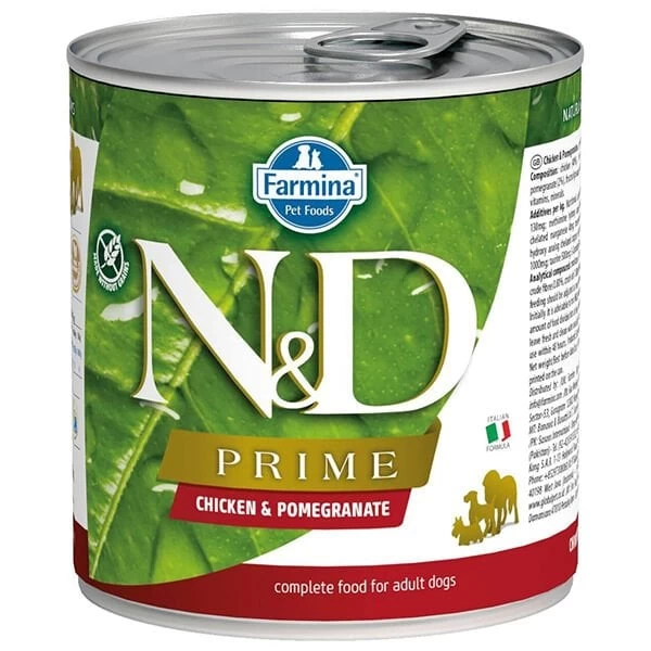 Nd Prime Tavuk Ve Narlı Yetişkin Konserve Köpek Maması 285 Gr